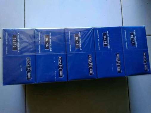 Kasa Bunga Biru 16x16 box