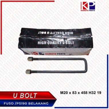 U BOLT BOHEL BAUT U FUSO /PS190 BELAKANG 19 INCH M20X83X458 H32
