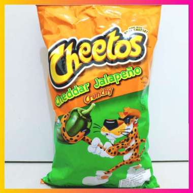 Cheetos Usa Cheddar Jalapeno Chruncy Cheese Snacks Keju Pedas 226Gr