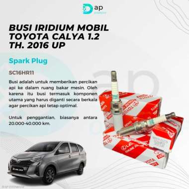 Busi Iridium Mobil Toyota Calya 1.2 (Thn. 2016 Keatas)