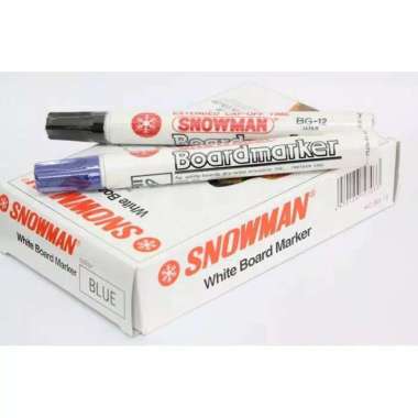Spidol Snowman whiteboard BG12 Hitam