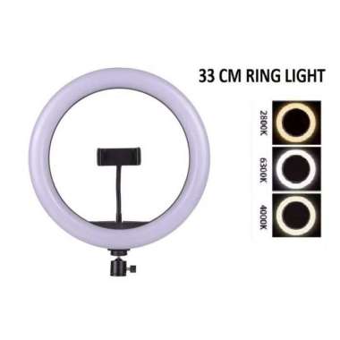 RING LIGHT LED 33CM Lampu 33 cm Make Up Lampu Ringlight +Tripod2.1M