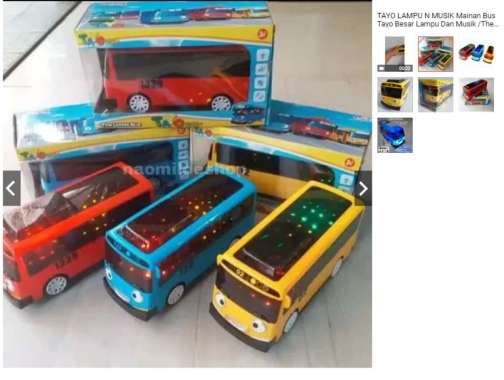 TAYO LAMPU N MUSIK Mainan Bus Tayo Besar Lampu Dan Musik /The Little Bus Versi Indonesia