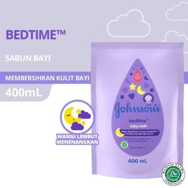 JOHNSONS BEDTIME BABY BATH 400ML REFILL