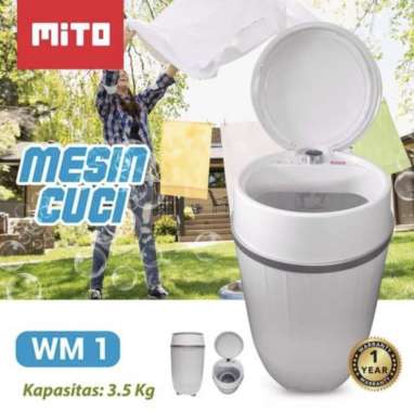 ZS Mito WM 1 Mesin Cuci Portable 3,5 Kg - Mesin Cuci Mini WM1