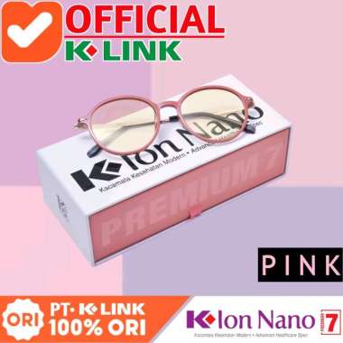 K ION NANO PREMIUM 7 ORIGINAL K LINK FRAME KACAMATA TERAPI DAN KESEHATAN MATA PINK