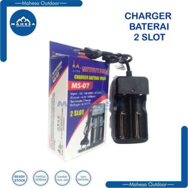 Charger Casan Baterai Universal 18650 Mitsuyama MS-07 Alat Cas 2 Slot