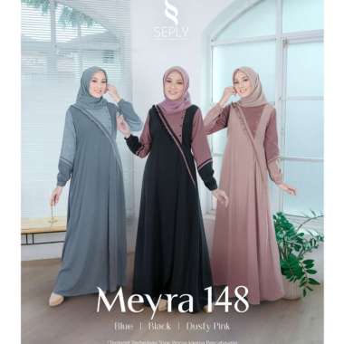 DRESS ONLY SEPLY ORIGINAL MEYRA 148 DUSTY PINK MEYRA 148 BLACK MEYRA 148 BLUE GAMIS DEWASA GAMIS SEP