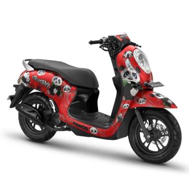 Sticekr Decal Full body Scoopy 2021 2023 2022 2020 Panda Merah