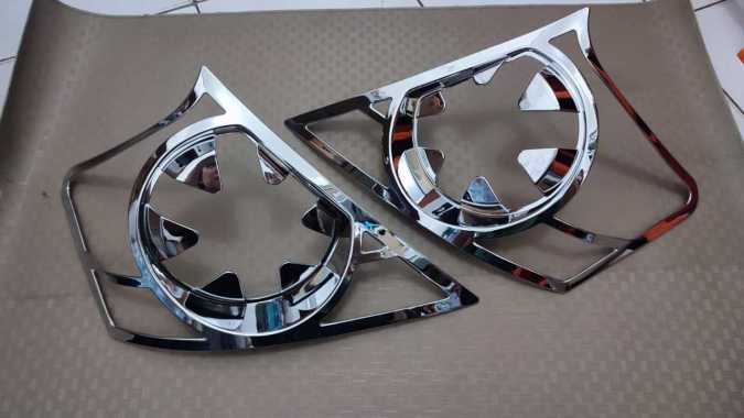 Paket Garnish Lampu Depan dan Belakang Chrome Brio 2012-2015 Belakang