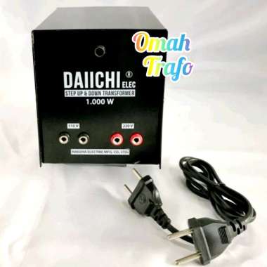 trafo step up down 1000 watt daichi 220v/110v