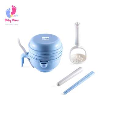 Alat Pembuat Makanan MPASI Momi Homi Baby Food Maker 01 Grinding Bowl Anak biru