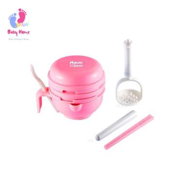 Alat Pembuat Makanan MPASI Momi Homi Baby Food Maker 01 Grinding Bowl Anak pink