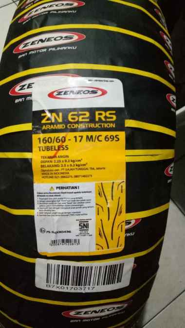 Ban ZENEOS 160/60-17 ZN 62 RS TUBELESS