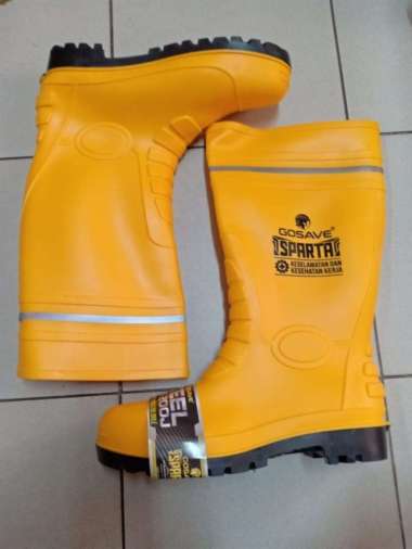 Sepatu Boot Karet Safety GOSAVE 42 Kuning