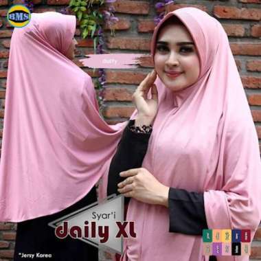 Alsyahra Exclusive Khimar Jumbo polos terbaru / kerudung hijab DUSTY