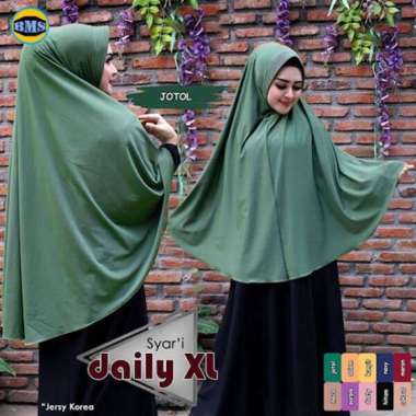 Alsyahra Exclusive Khimar Jumbo polos terbaru / kerudung hijab JOTOL
