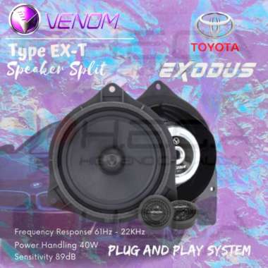 Venom Exodus EX-T for Toyota Speaker Split 2-Way Audio Pintu Mobil