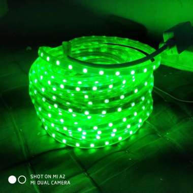 Lampu Led strip Led Lis Plafon 15 Meter siap pakai Lampu selang 10 meter hijau