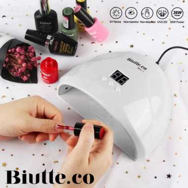 Pengering Kutek Kuku UV LED Nail Dryer 36W - Biutte.co Mini-1 - White White