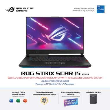 Asus ROG Strix Scar 15 G533ZW-I97RC6T-O/i9-12900H/32GB/1TB/RTX3070Ti/