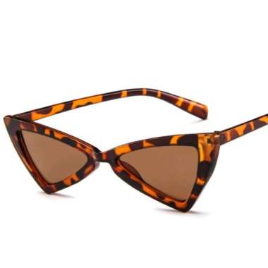 Kacamata Wanita SWAG Triangle Kacamata Fashion Kacamata Unisex Leopard