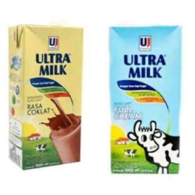 Promo Harga Ultra Milk Susu UHT Low Fat Coklat 1000 ml - Blibli