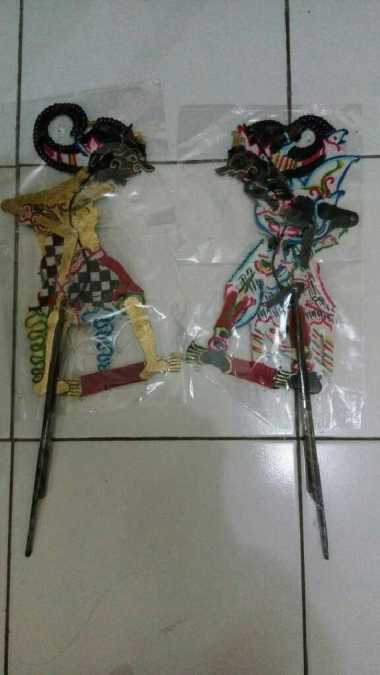 wayang kulit bima & gatotkaca (sepasang )