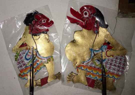 wayang kulit togog& mbilung ( sepasang)