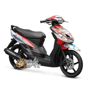 Stiker Full body Decal Motor Yamaha Mio Sporty / Smile Doraemon 1 Mio Sporty Merah