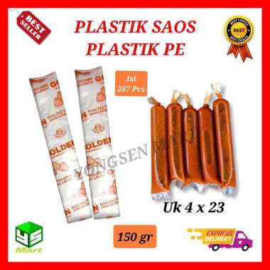 Plastik PE 4x23 es lilin es mambo plastik cabe saos saus 4x23