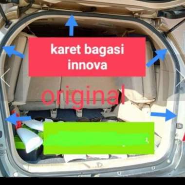 Karet Bagasi Karet Pintu Bagasi Belakang Toyota Innova 2005-2015