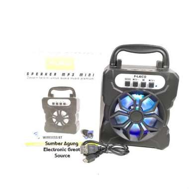 Speaker MP3 Mini Fleco F91A Wireless BT Bluetooth FM Radio USB TF Port