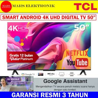 SMART TV TCL TCL 50A28 - 50 INCHI GOOLE TV - 4K UHD - HDR 10 - TV LED TCL SMART TV - DOLBY AUDIO - R