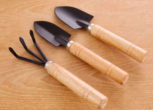 alat kebun sekop mini set isi 3pcs - gardening berkebun tanaman Multicolor