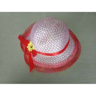 Topi pantai anak wanita kerincing Kuning