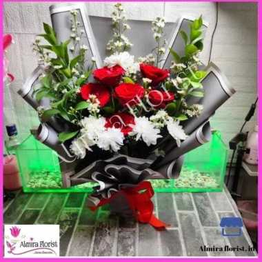 [FRESH] Bouquet bunga mawar 6 tangkai PREMIUM | Buket bunga asli segar 1