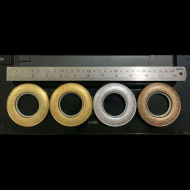 smokring double glitter 2 sisi bolak balik gorden Silver