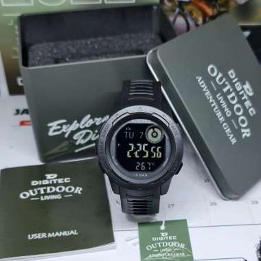 Jam tangan Pria Digitec Outdoor DS 8100T / 8100 Original hitam