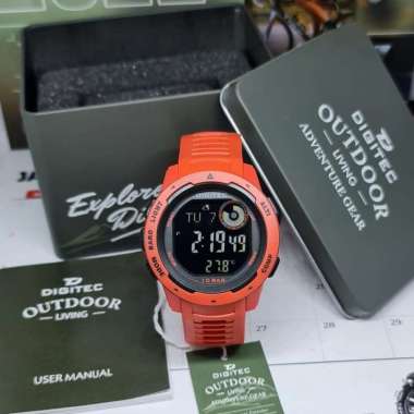 Jam tangan Pria Digitec Outdoor DS 8100T / 8100 Original merah