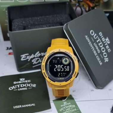 Jam tangan Pria Digitec Outdoor DS 8100T / 8100 Original kuning