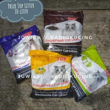 Pasir Kucing Top Litter 10 lt Baim Wong Gumpal Wangi [JUWIES RADIOKUCING] Lavender
