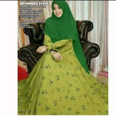 BAJU GAMIS TERBARU/ GAMIS MURAH/ GAMIS SYARI SET/ HIJAB SET MURAH Multicolor