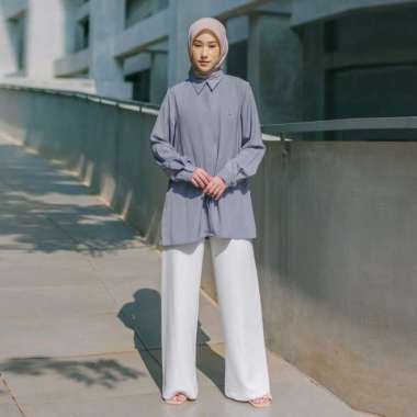 Jenna & Kaia - Kanya Shirt Ice Blue Multicolor