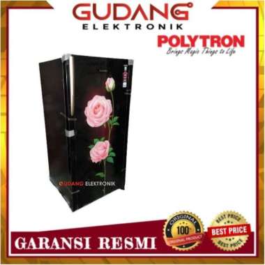 LEMARI ES 1 PINTU POLYTRON PRA 18 PRX KULKAS POLYTRON PRA-18PLX