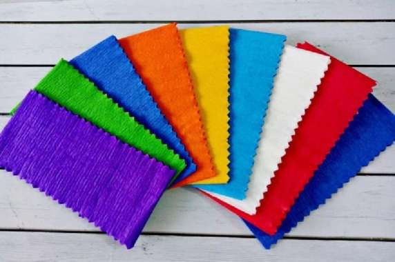 Kertas Krep Crepe Potong MERAH PUTIH