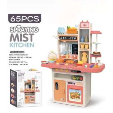 mainan spraying mist kitchen set modern kitchen set Multicolor