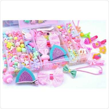 mainan edukasi anak meronce manik manik /beads Multicolor