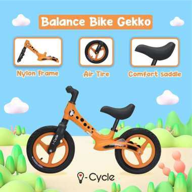 SEPEDA ANAK PUSHBIKE PUSH BALANCE BIKE I-CYCLE GEKKO I CYCLE