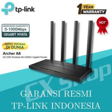 TP-LINK Archer A6 AC1200 Wireless MU-MIMO Gigabit Router